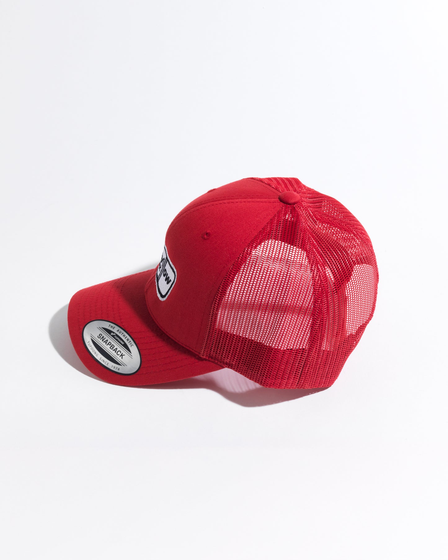 Buttonwillow Raceway Red Cap White Black Logo – Mesh Snapback