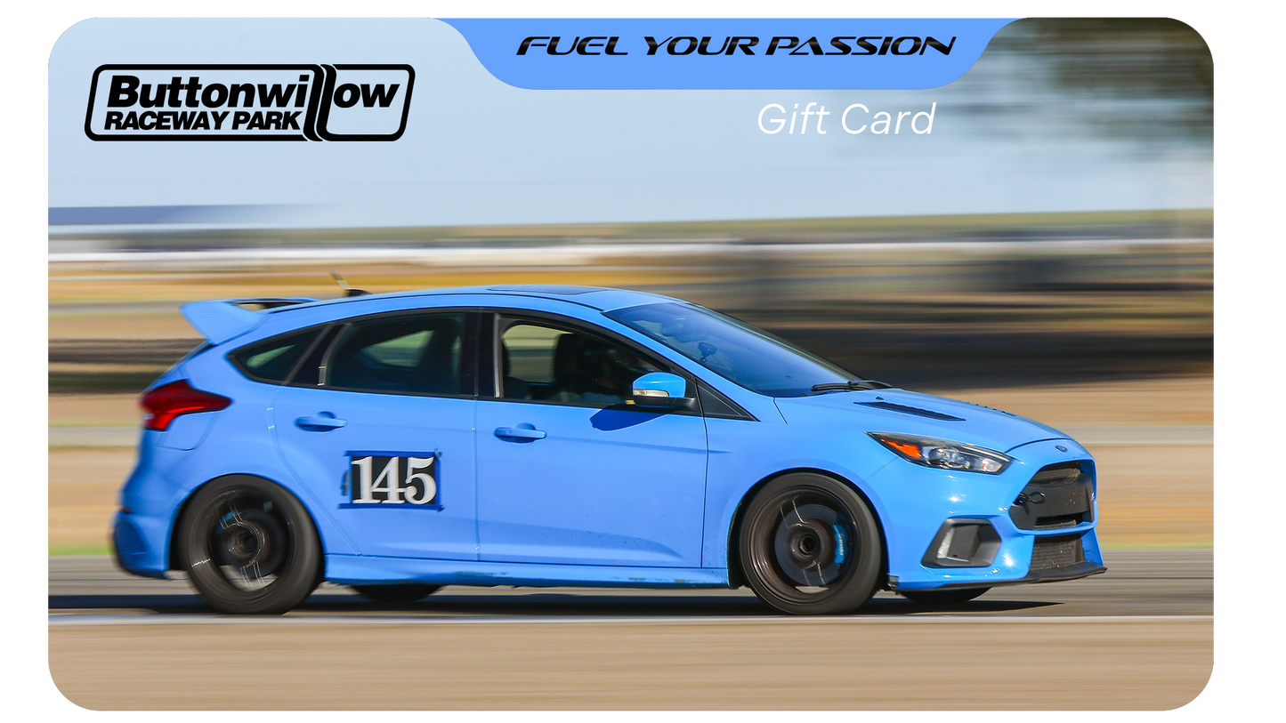 Buttonwillow Raceway Park Gift Card $300